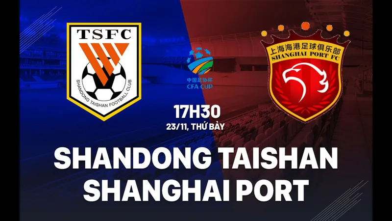 Cầu thủ Shandong Taishan và Shanghai Port đấu tranh gay cấn trên sân